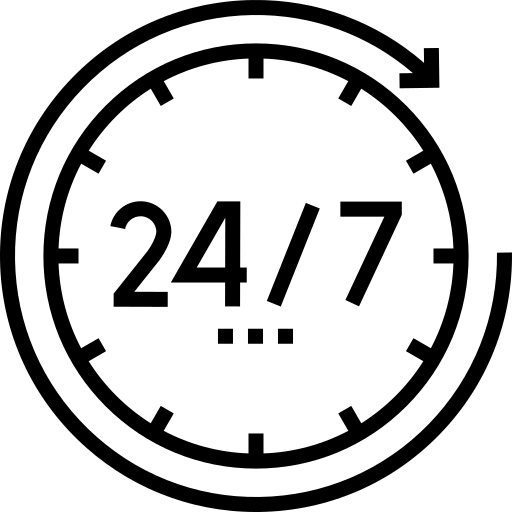 24/7 monitoring icon