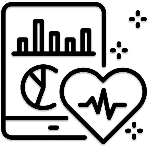 app monitoring and reporting icon